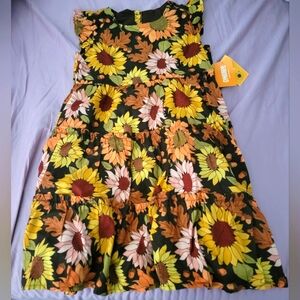 Gymboree Autumn Harvest Sunflower Dress Size 7 NWT